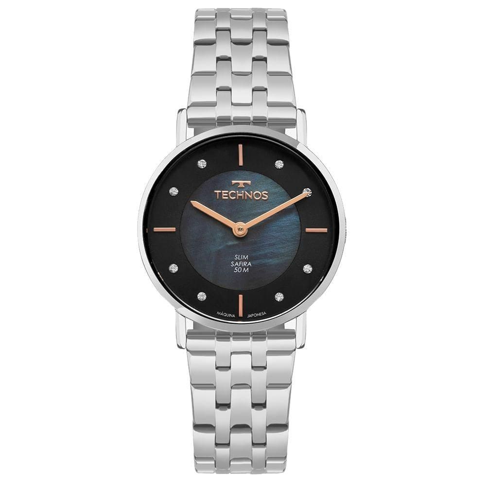 Relógio Technos Feminino Slim Prata - 2025lud-1a 2025lud-1a