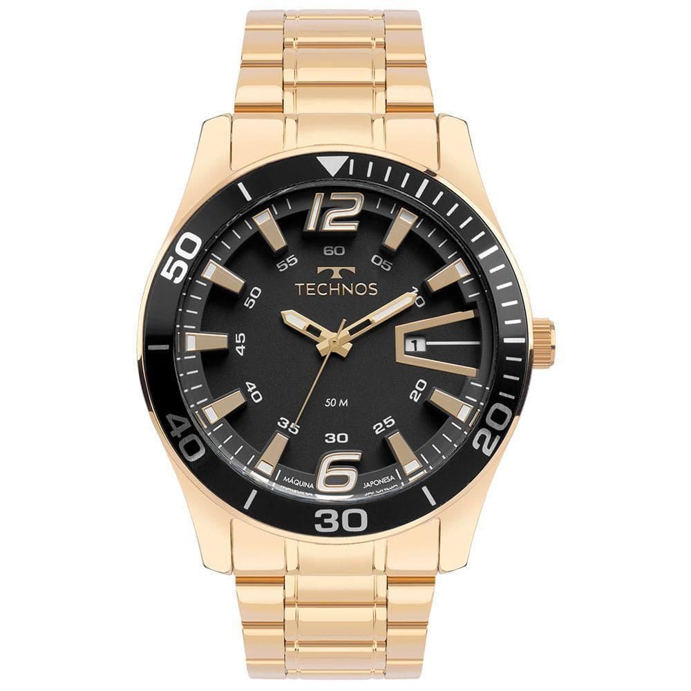 Relógio Technos Masculino Racer Dourado - 2115lajs-1p 2115lajs-1p