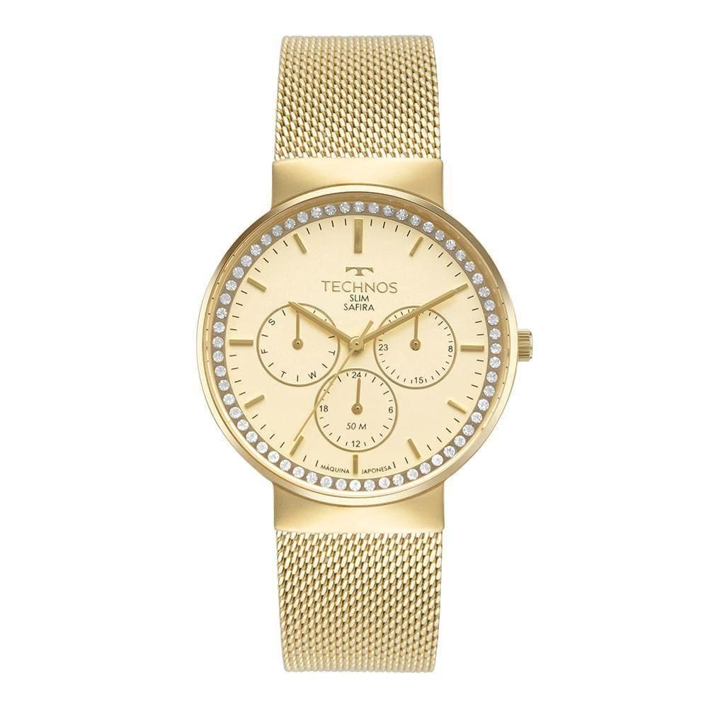 Relógio Technos Feminino Slim Dourado - 6p29alw-1d 6p29alw-1d