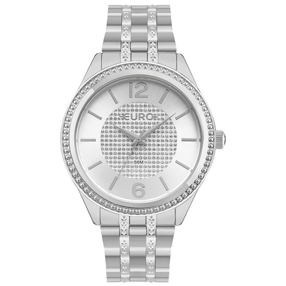 Relógio Euro Feminino Glitz Prata - Eu2035ywz-4k