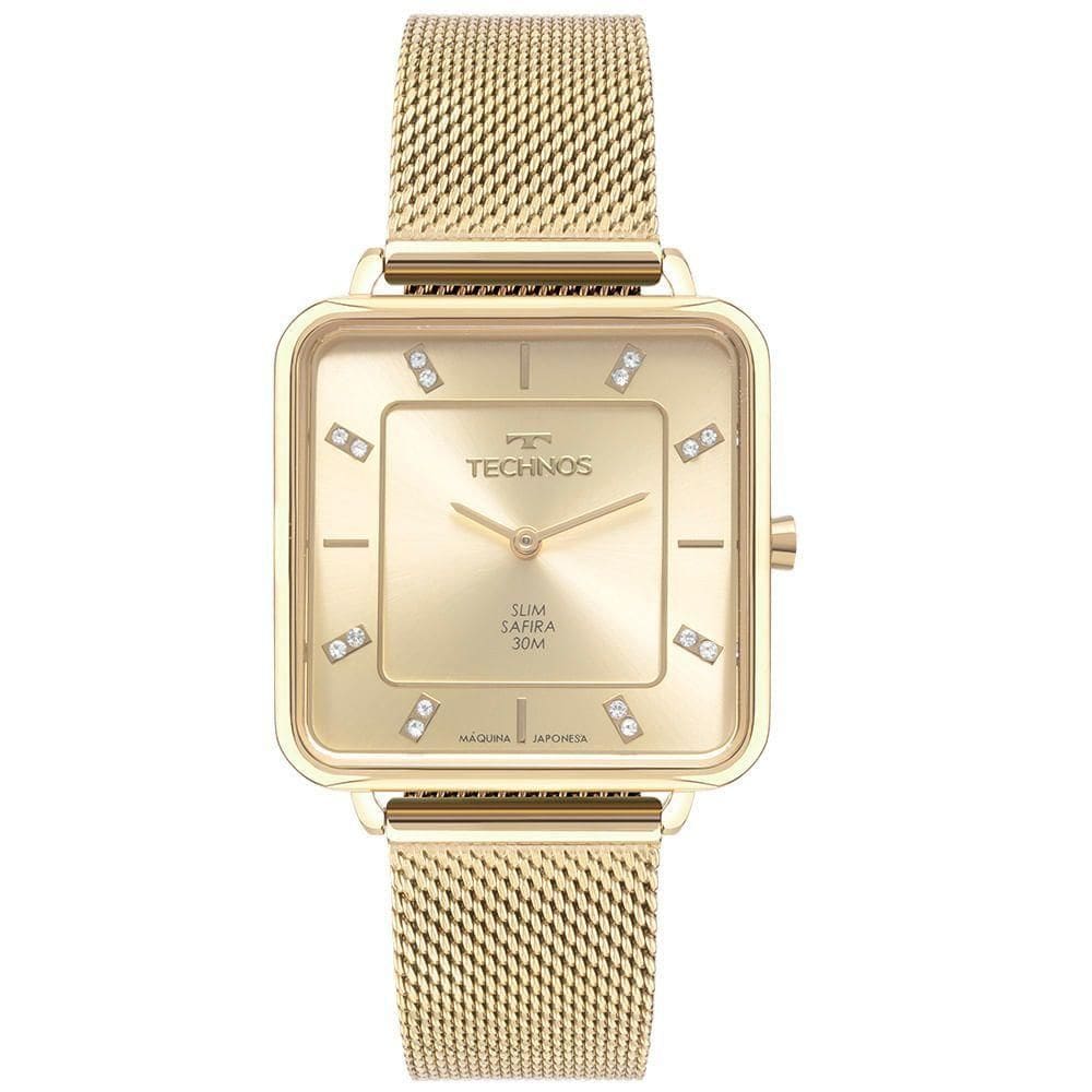 Relógio Technos Feminino Slim Dourado - Gl22ai-1x Gl22ai-1x
