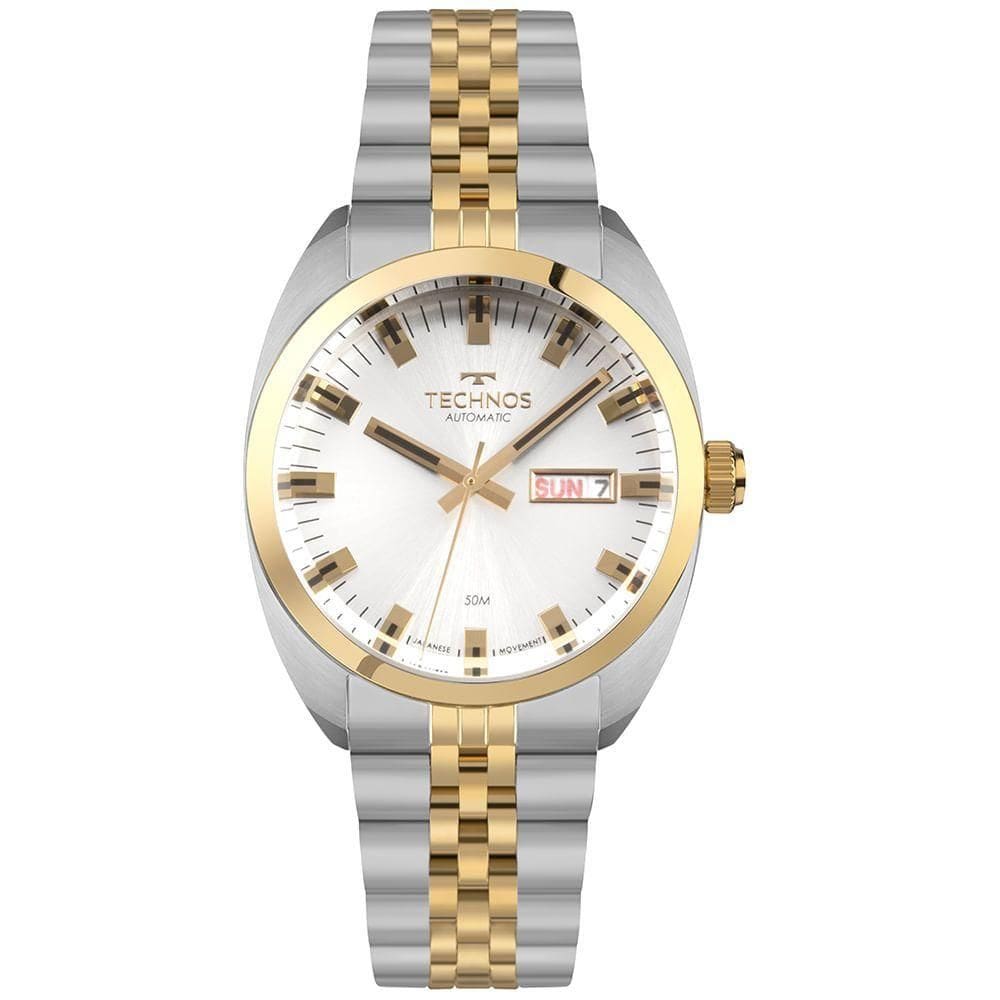Relógio Technos Masculino Automatico Bicolor - 8205oq-1k 8205oq-1k