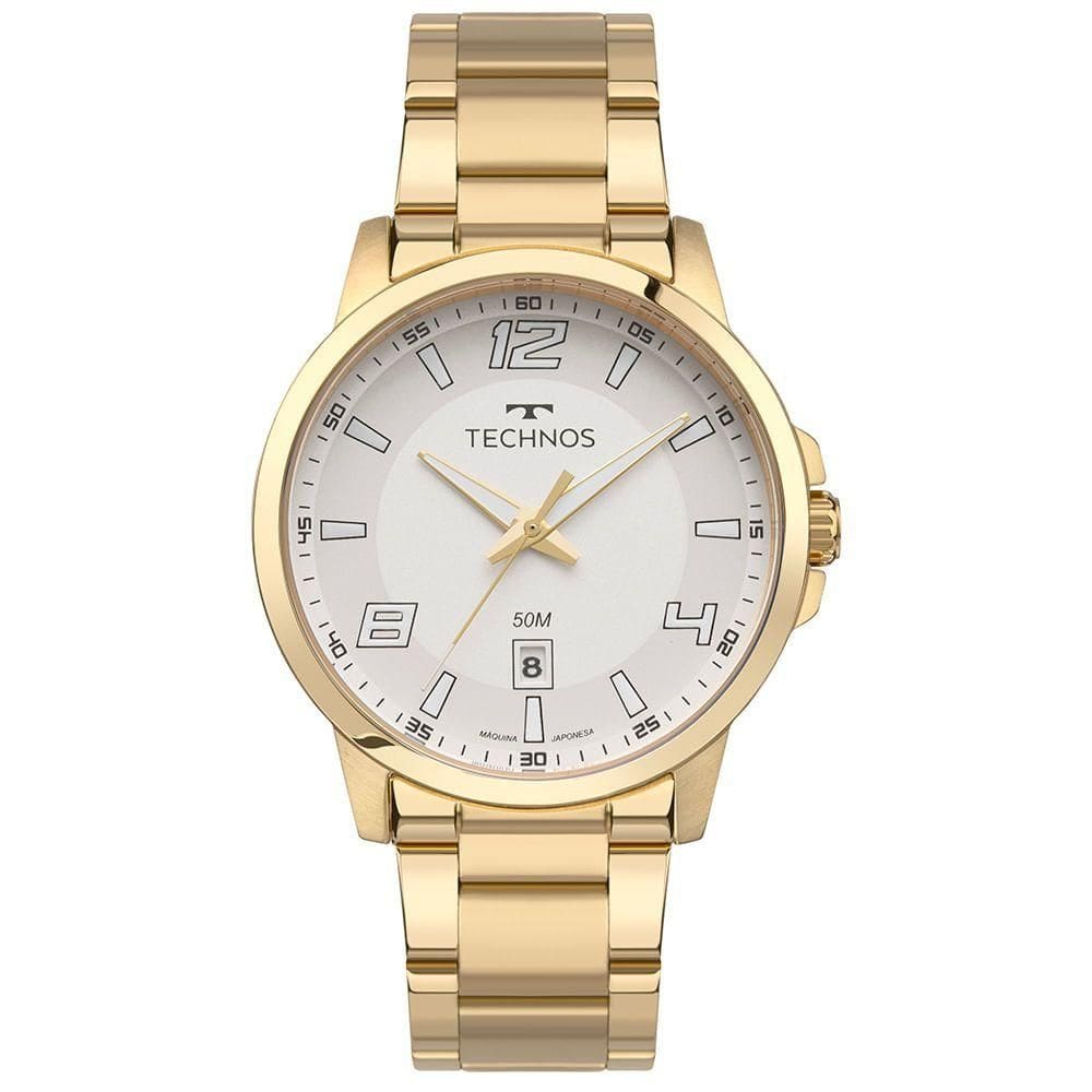 Relógio Technos Masculino Racer Dourado - 2315laz-1b Relógio Technos Masculino Racer Basico Dourado - 2315laz-1b