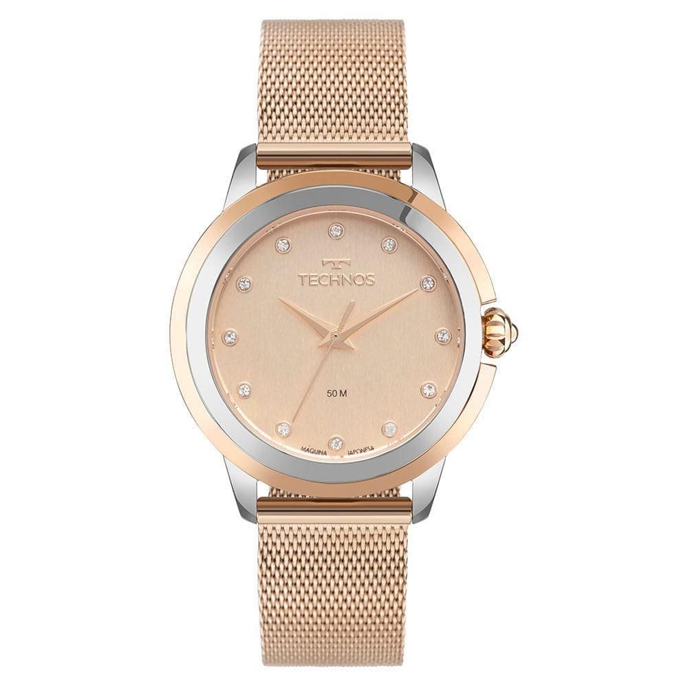 Relógio Technos Feminino Brilho Rosé - 2036mtq-1j 2036mtq-1j