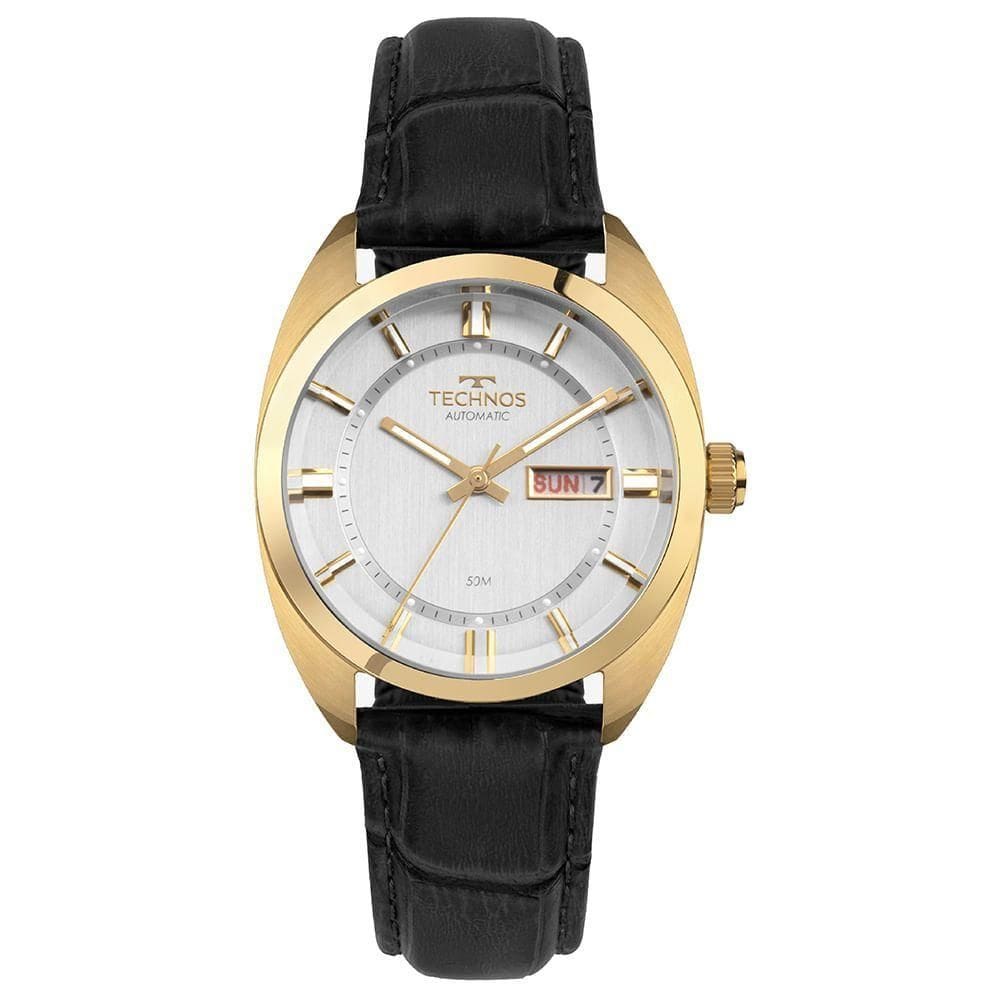 Relógio Technos Masculino Automático Dourado - 8205ow-0k Relógio Technos Masculino Automatico Dourado - 8205ow-0k