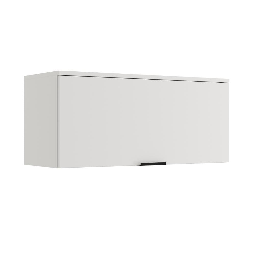 Armário Aéreo de Cozinha Miami 800mm 1 Porta Carraro Branco