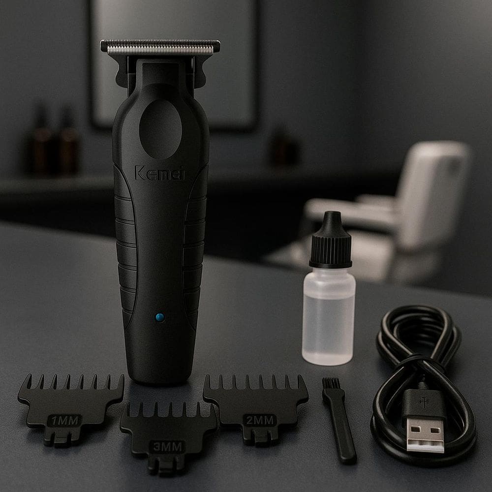 Maquina Eléctrica Kemei Barba E Cabelo