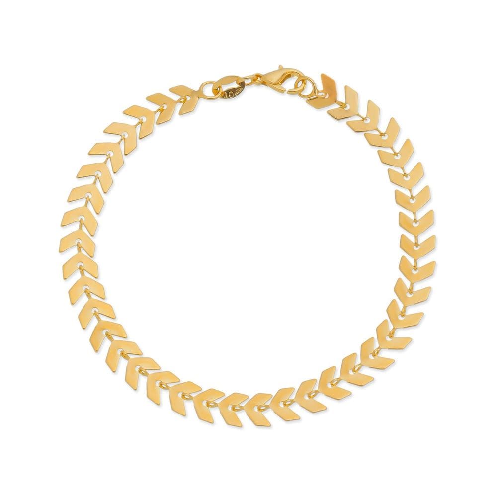 Pulseira Dourada De Seta