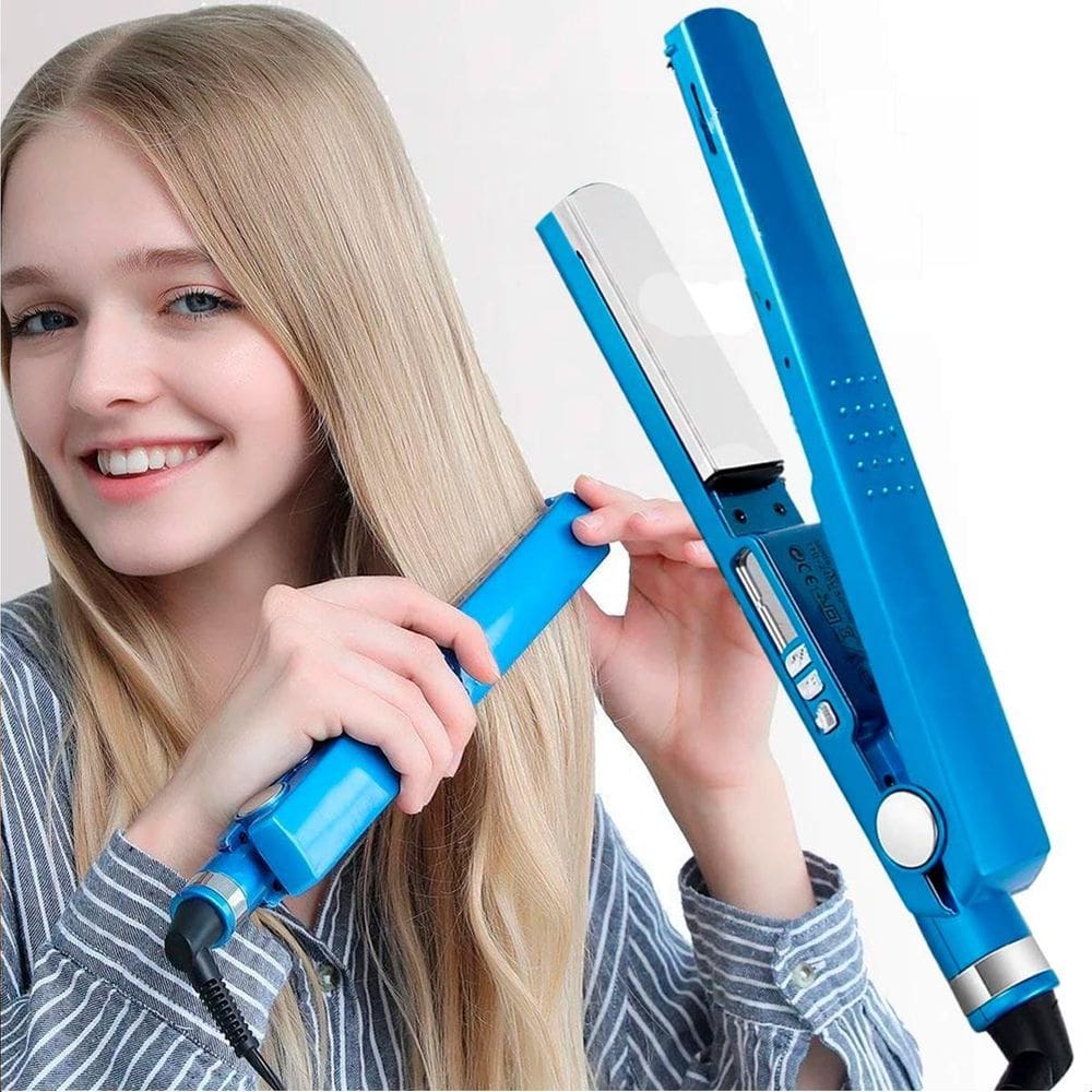 Prancha Titanium Alisador Azul Slim