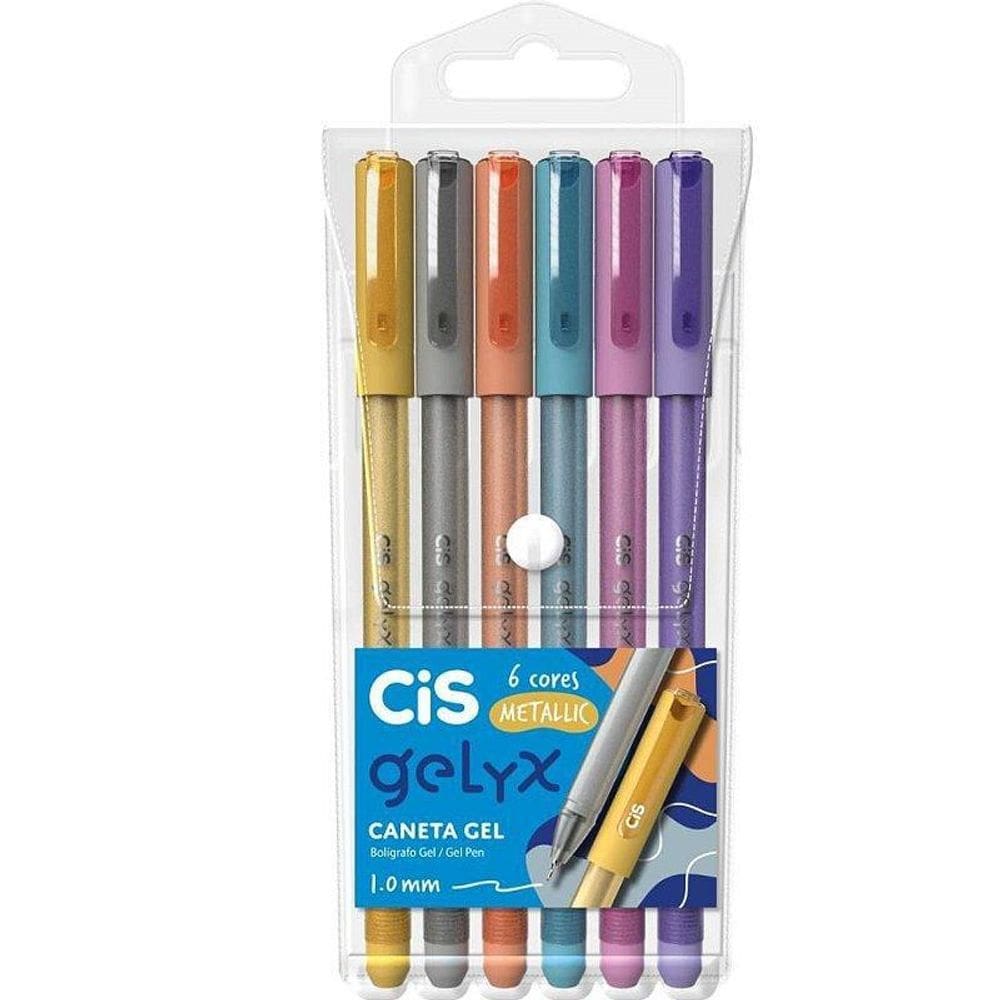 Caneta Gel Metálica 1.0mm - Alta Qualidade - Estojo