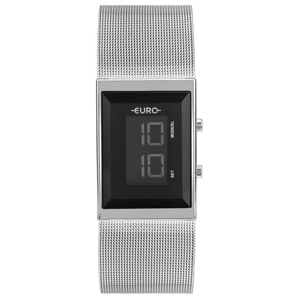 Relógio Euro Feminino Fashion Fit Glam Prata - Eubjf313ab-4k