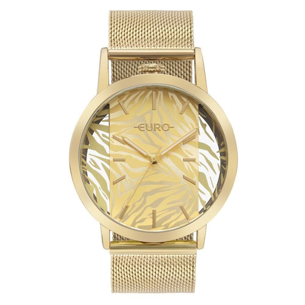 Relógio Euro Feminino Glitz Dourado - Eu2036yue-4d Eu2036yue-4d