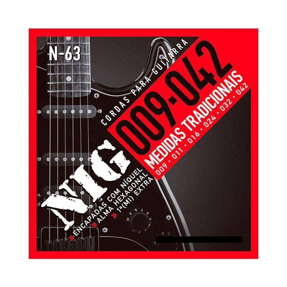 Encordoamento P/ Guitarra Nig N-63 9/42 - Ec0072