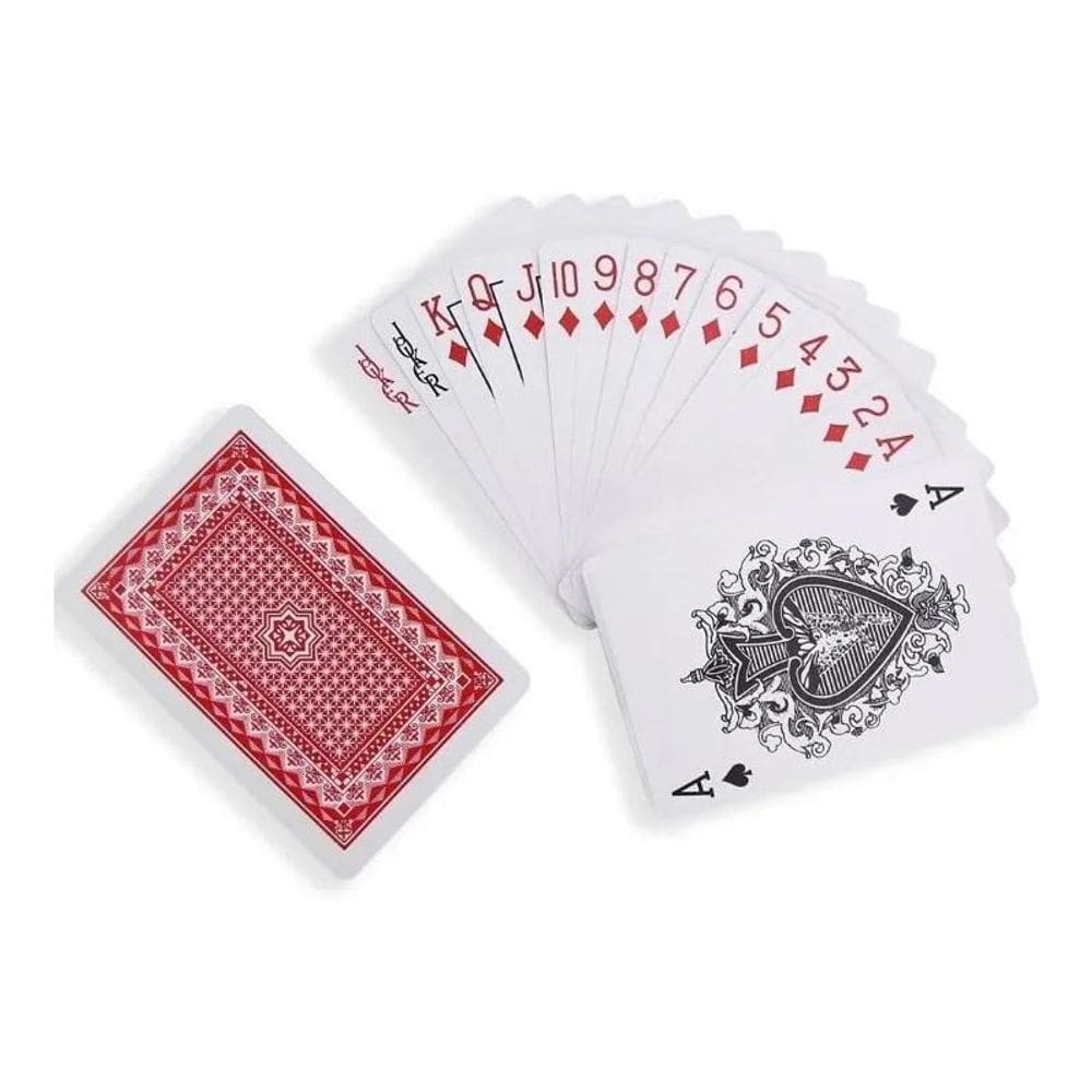 Baralho Duplo de Plástico SQ-3389 - 2 Maços 54 Cartas