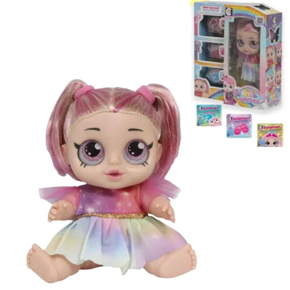 Boneca Colorida Surpresa Presente Dia Das Crianças Oficial