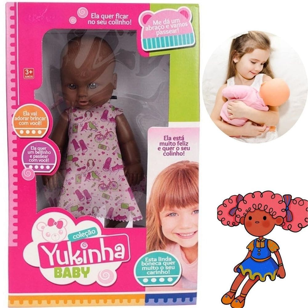 Boneca Afro Lacinho Para Criança Ideal Presente Com Garantia