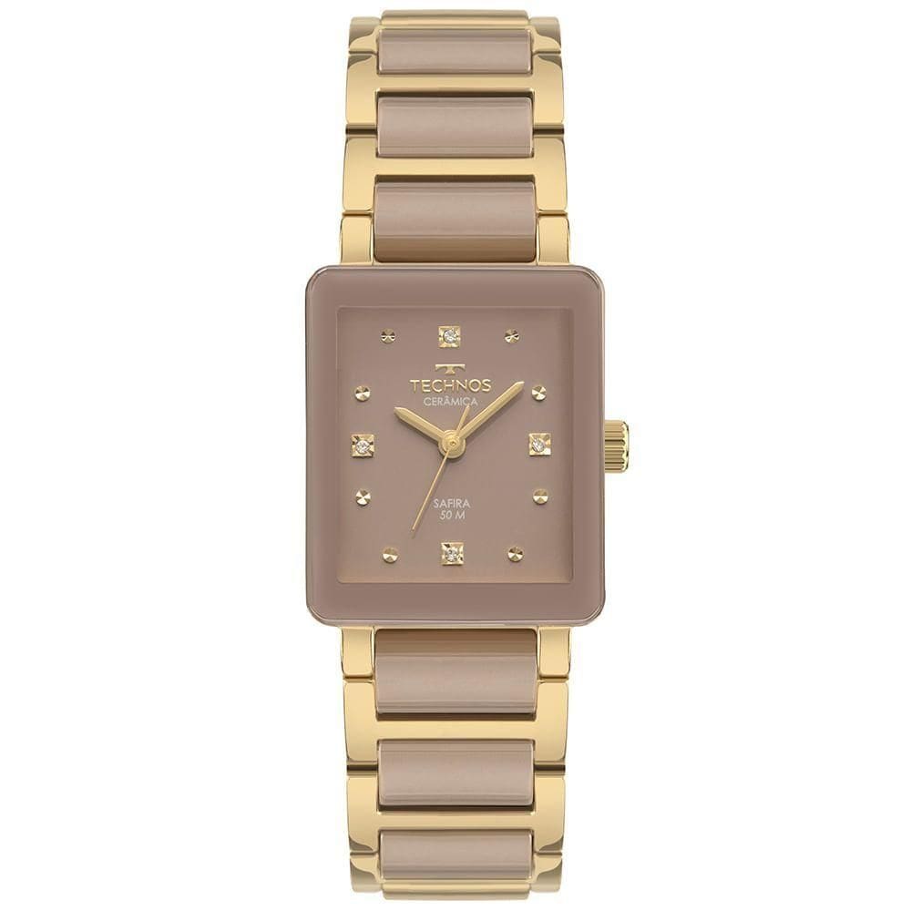 Relógio Technos Feminino Ceramic-saphire Dourado - 2035ncq-2n