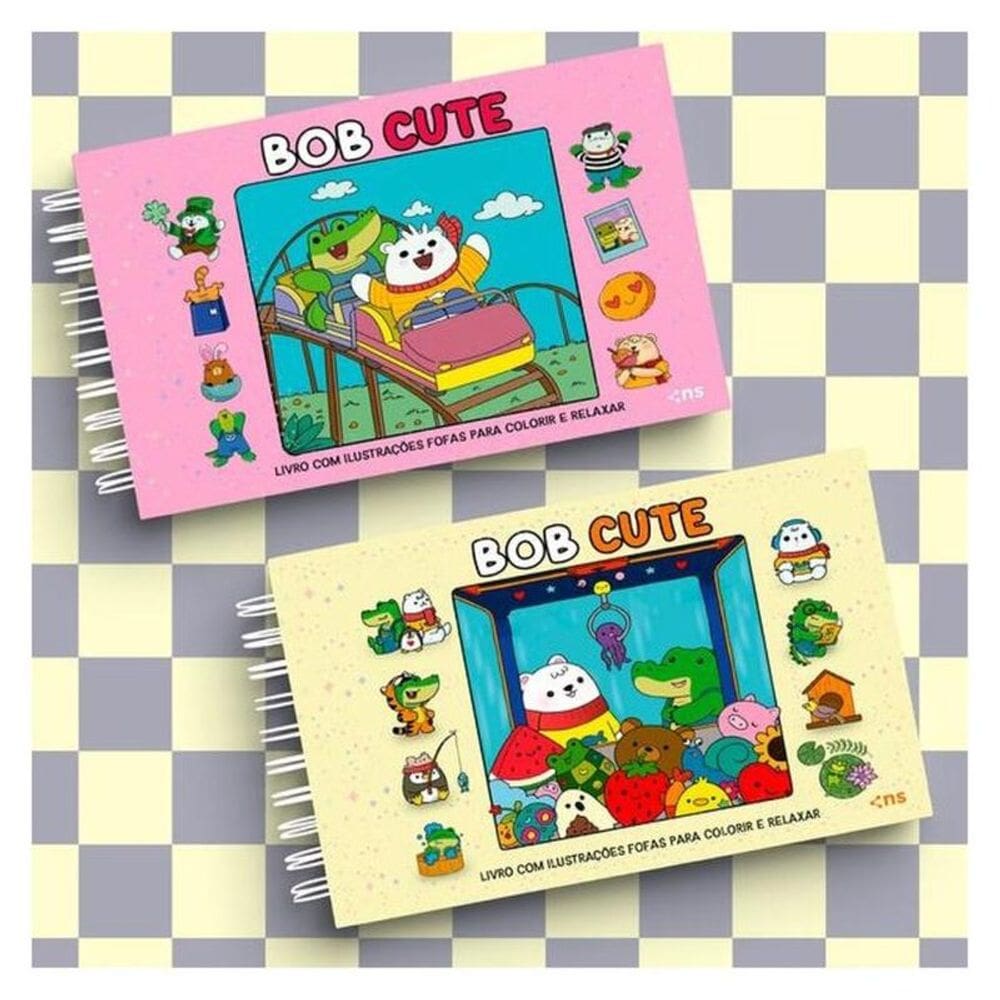 Kit Bob Cute – Capa Dura Amarelo + Capa Dura Rosa