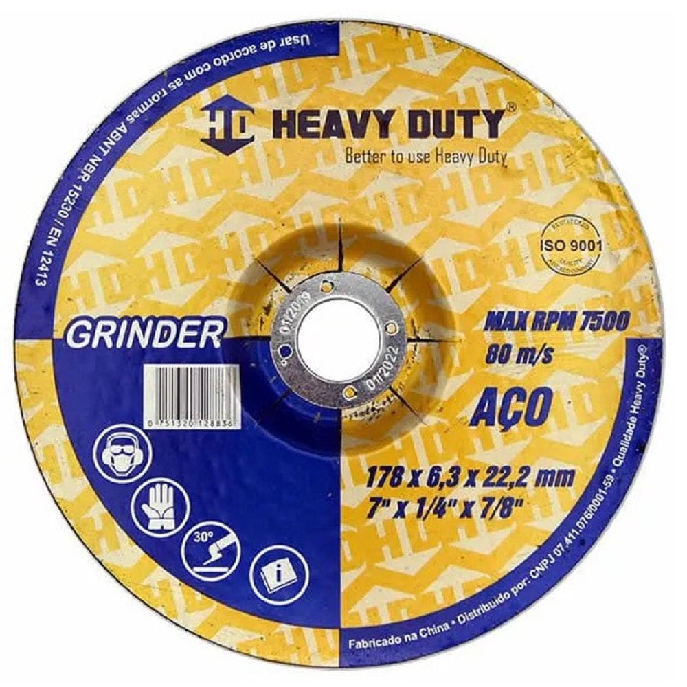 DISCO DE DESBASTE GRINDER 178X6,3X22,2 - 25 Unidades
