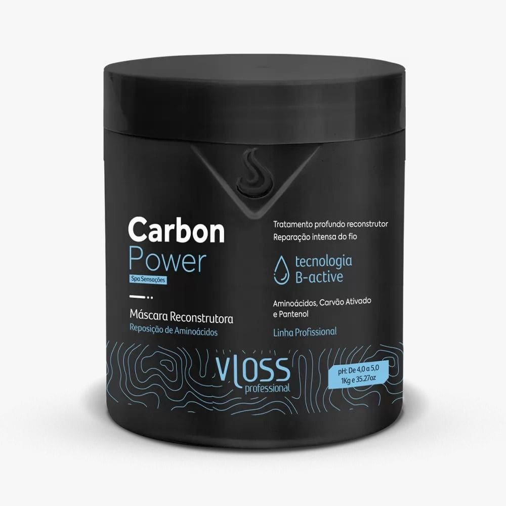 Vloss Máscara Reconstrutora Carbon Power 1Kg