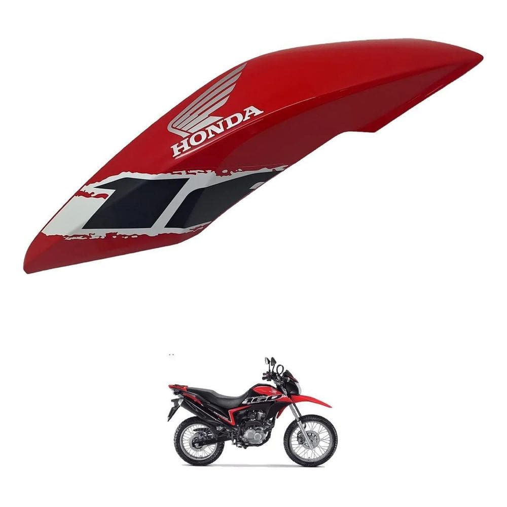 Carenagem Esquerda Tanque Genuína Honda Bros 160 Vermelha