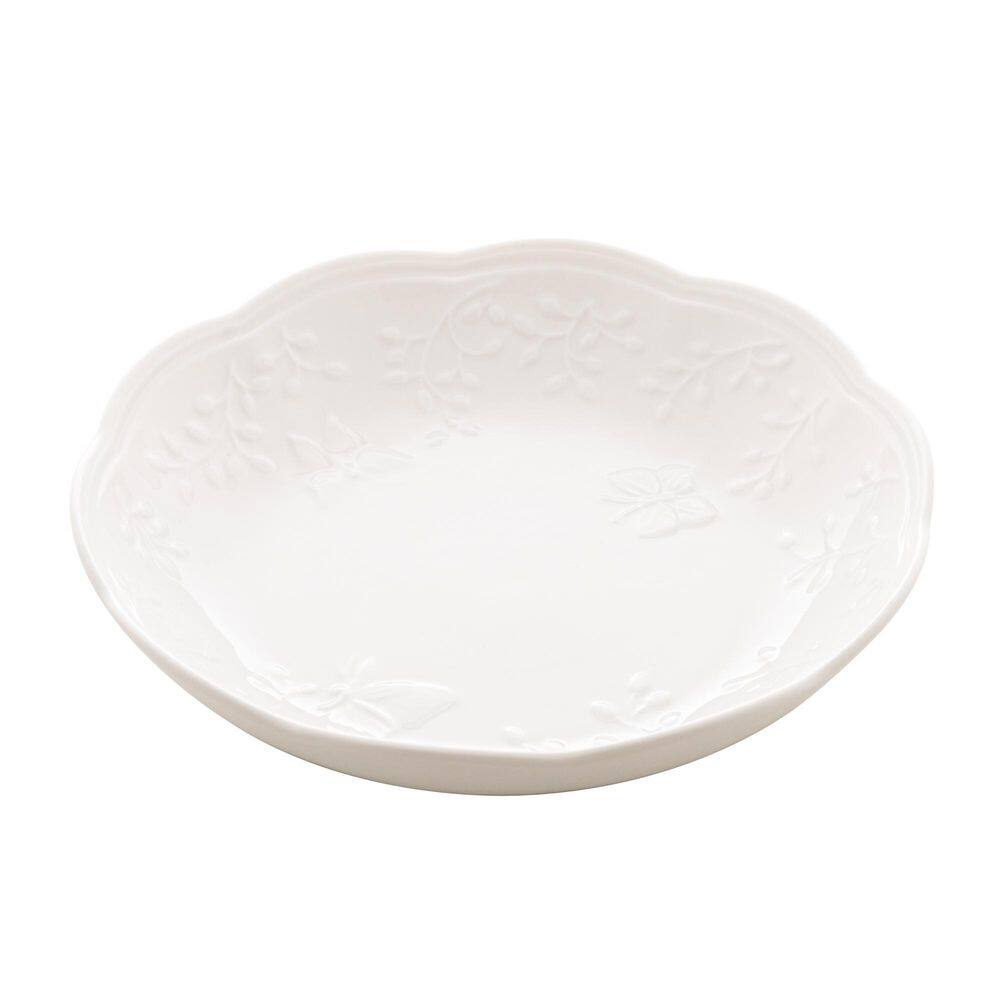 Prato Fundo De Porcelana New Bone Butterfly Flower Lyor