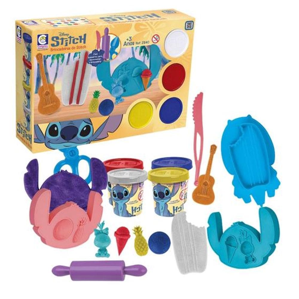 Massinha de Modelar - Brincadeira do Stitch Disney - Cotiplas