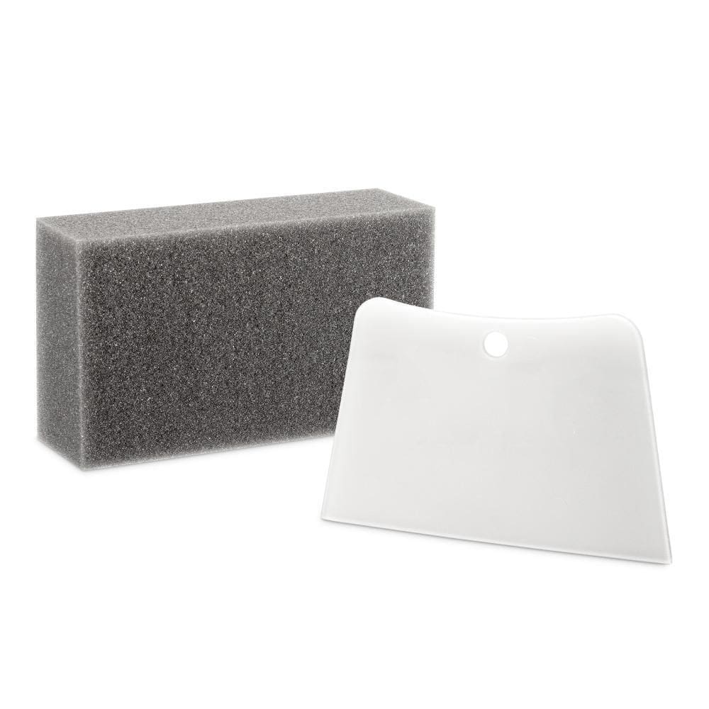 Kit 6 Bloco Espuma + Espatula Plastica Aplica Rejunte Condor