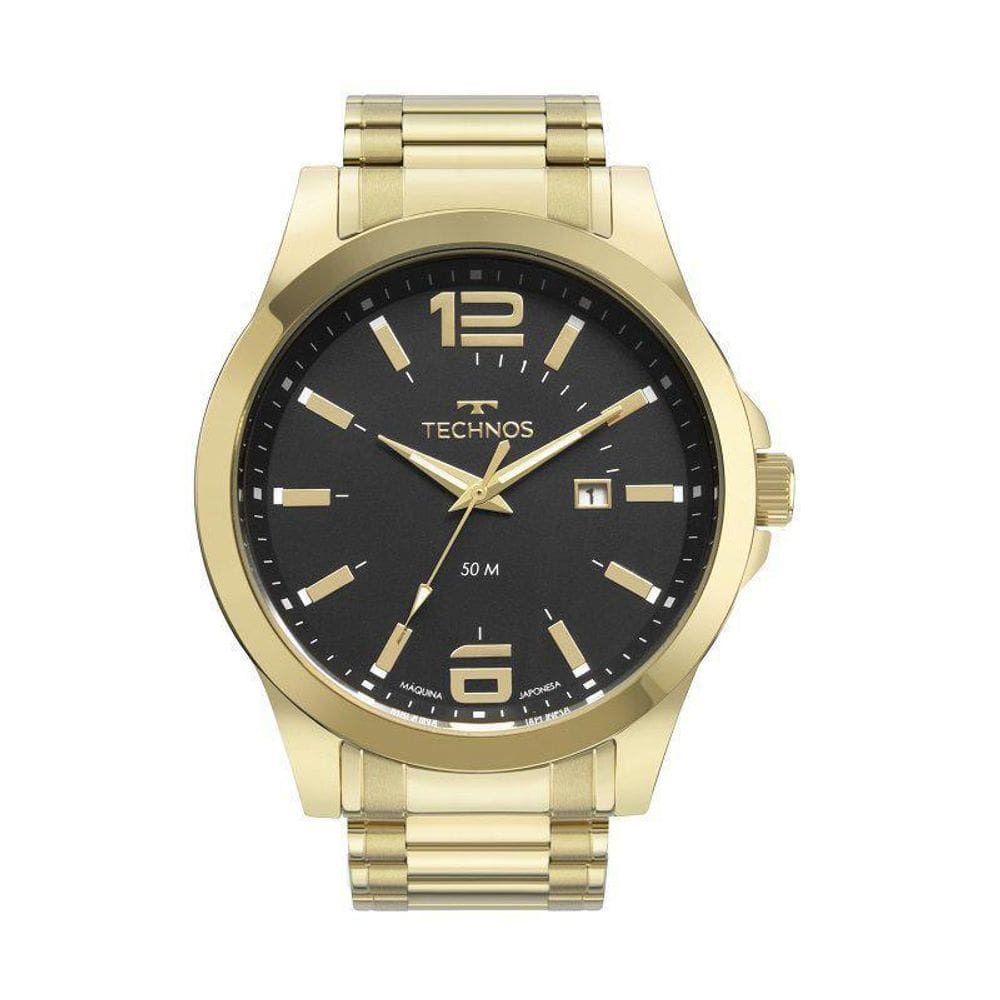 Relógio Technos Masculino 2115Mzv/1P Aço Dourado