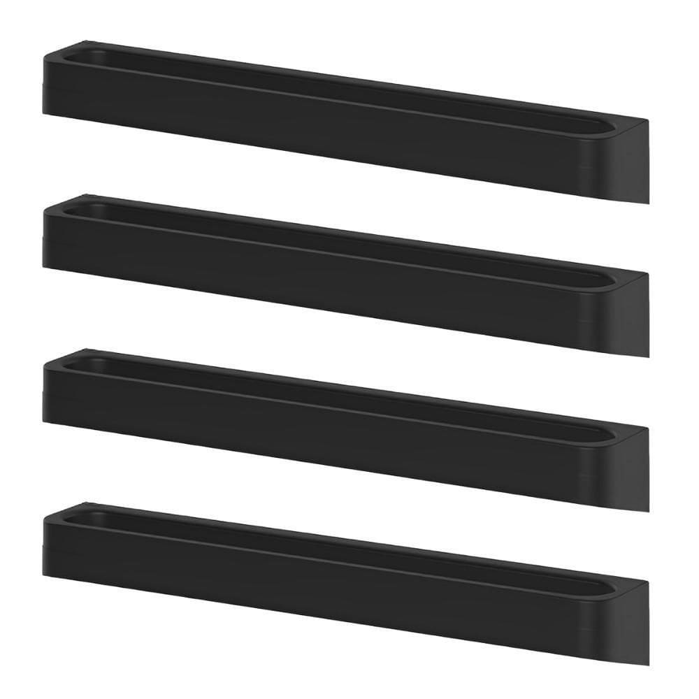 4X Toalheiro Banheiro Porta Toalha De Parede Ou Preto