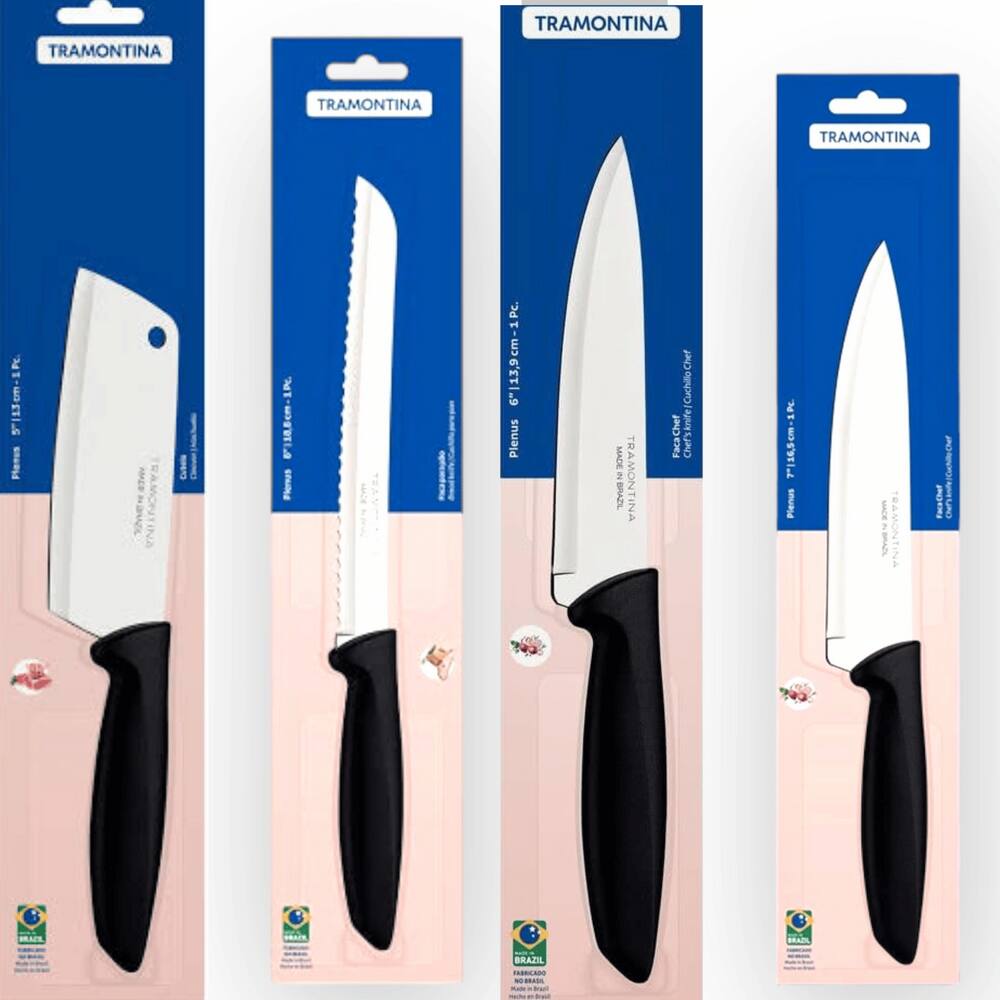 Kit de Facas Tramontina Plenus Inox - 4 Peças Preto