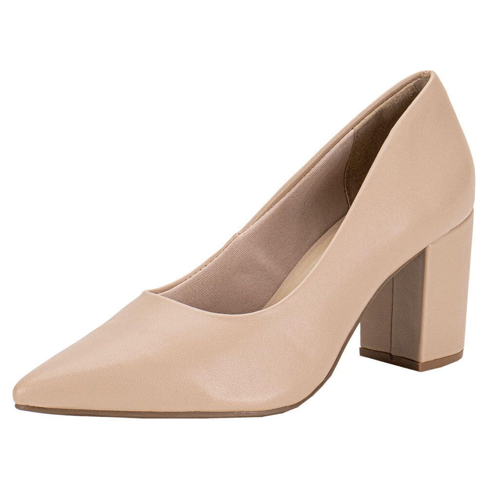 Sapato Feminino Salto Grosso Via Marte 028008