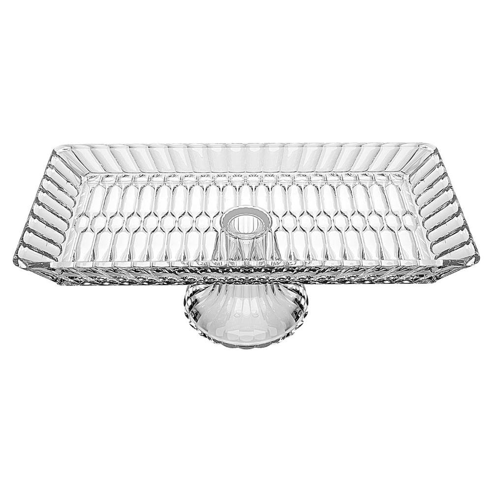 Prato Retangular Majestic Mimo Style 33x13x11,6 cm com Pé