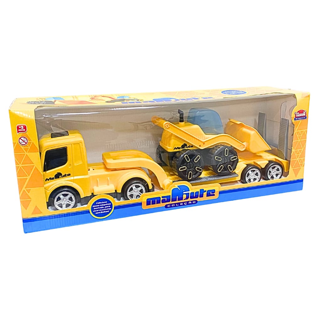 Caminhão Mamute Amarelo Prancha Carregadeira 294