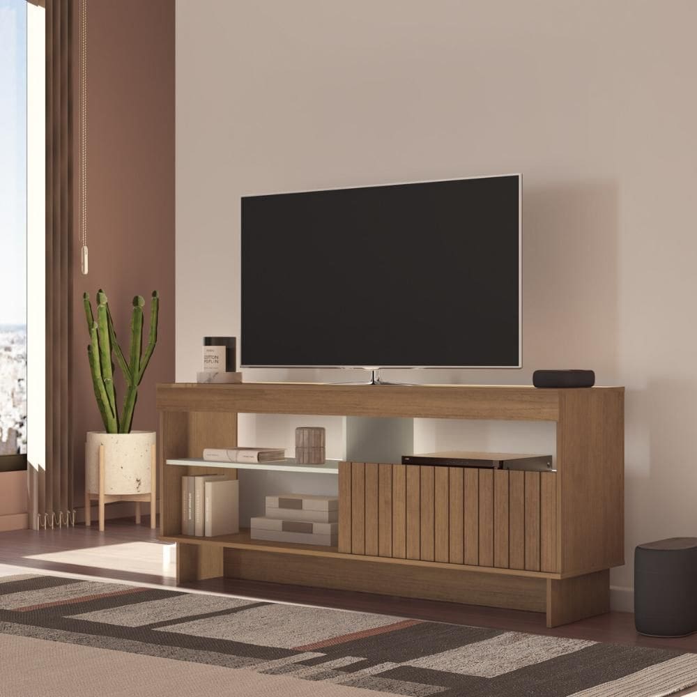 Rack para TV até 65 Polegadas 160cm com 1 Porta Multimóveis CR45320