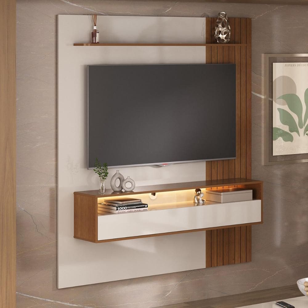 Painel com Suporte para TV até 65 Polegadas 1 Porta Multimóveis CR45316