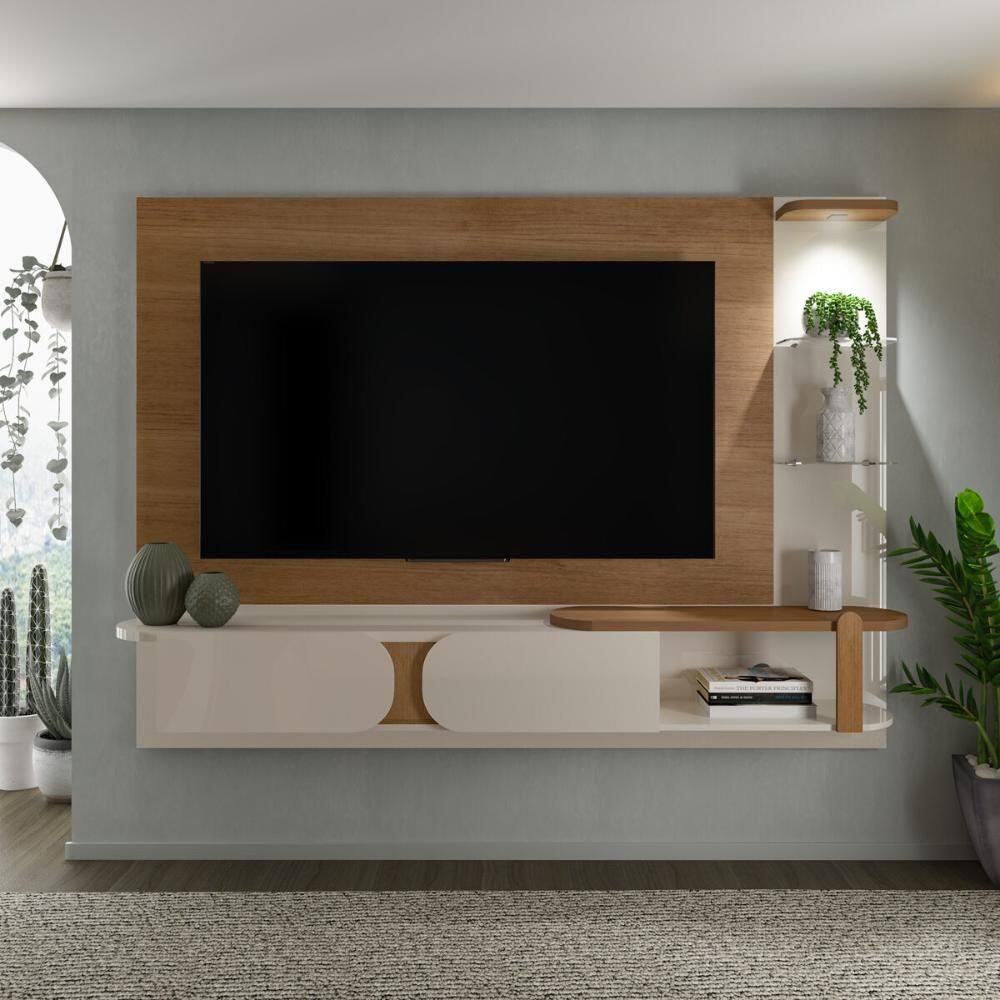 Painel com Suporte para TV até 72 Polegadas 2 Portas Multimóveis CR45318