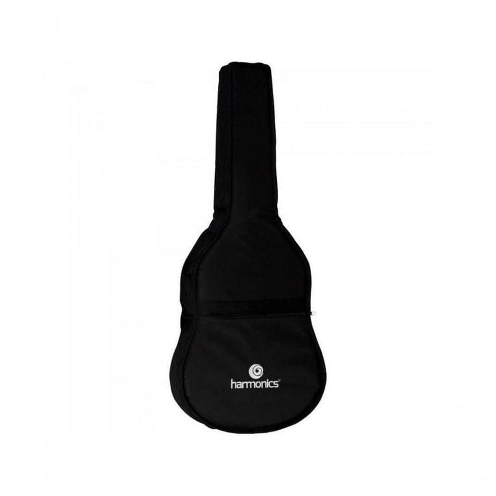 Capa Para Violão Folk Harmonics Nylon Luxo Preta
