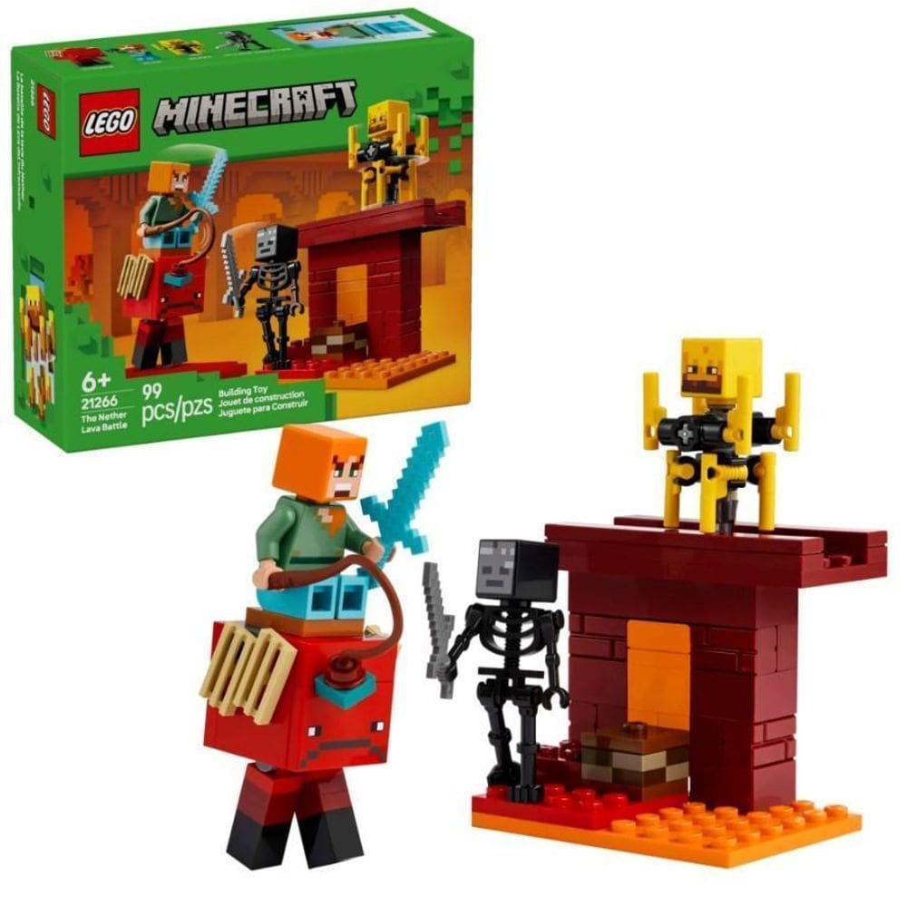 Lego Minecraft Batalha Da Lava Nether 21266