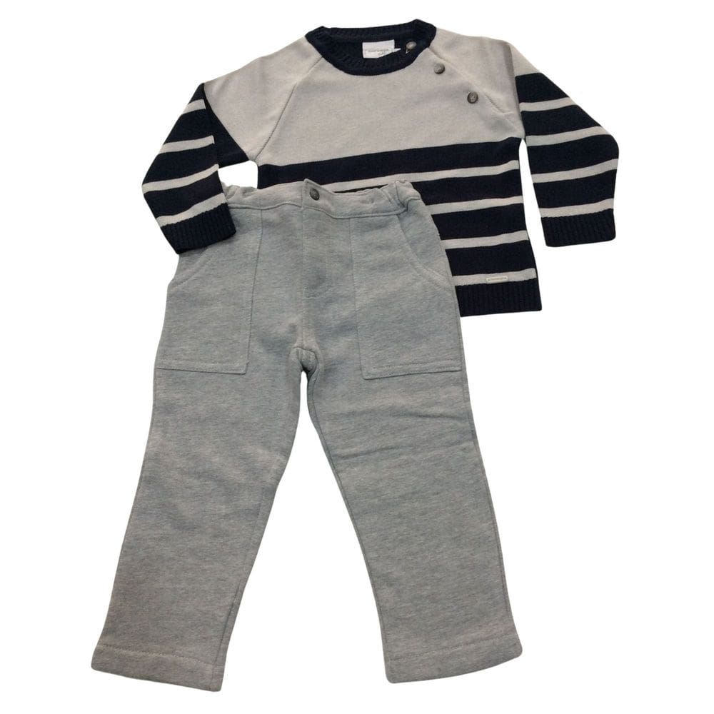 Conjunto infantil masc Noruega Cinza e Marinho