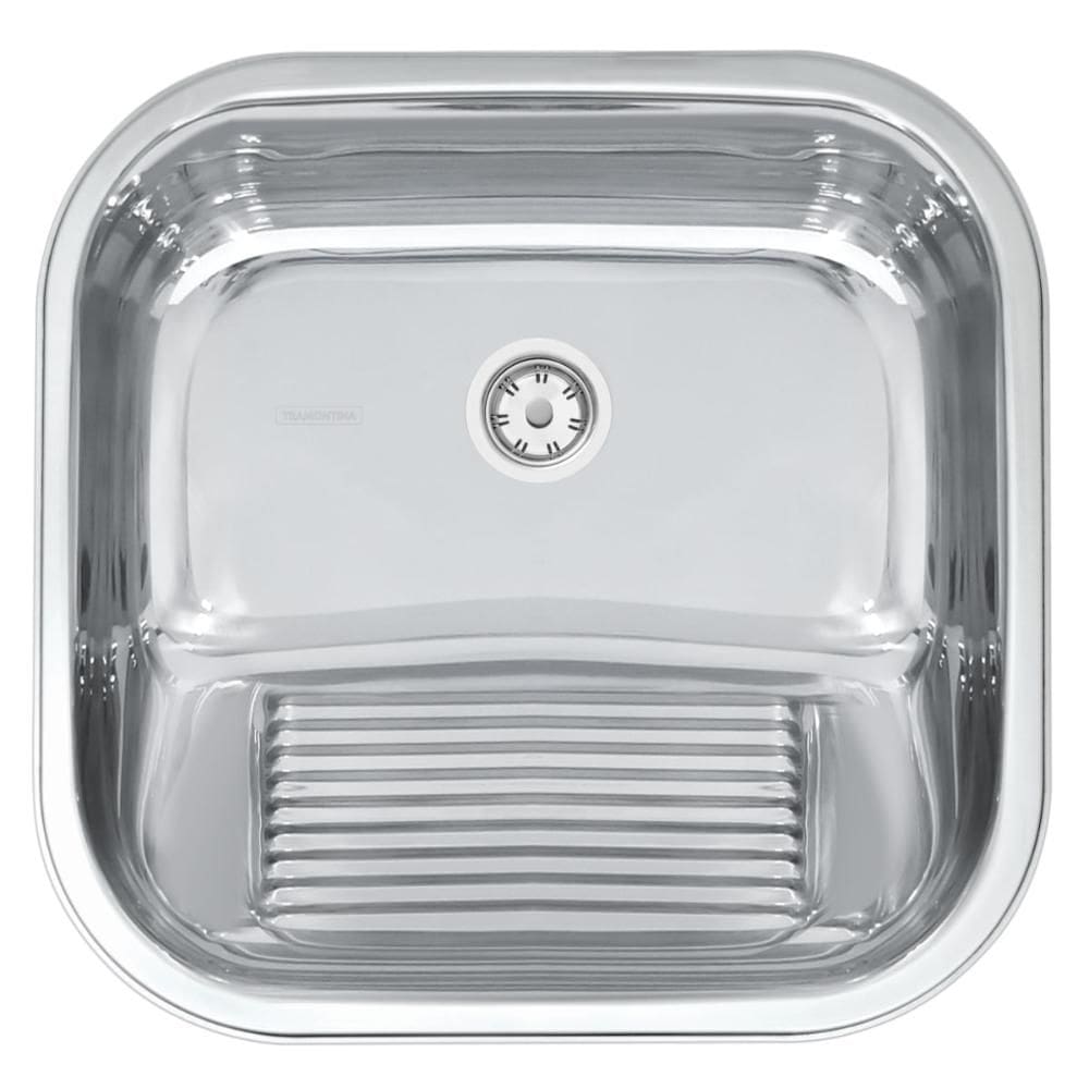 Tanque Tramontina Hera 25 L em Aço Inox Polido 40 x 40 cm com Válvula
