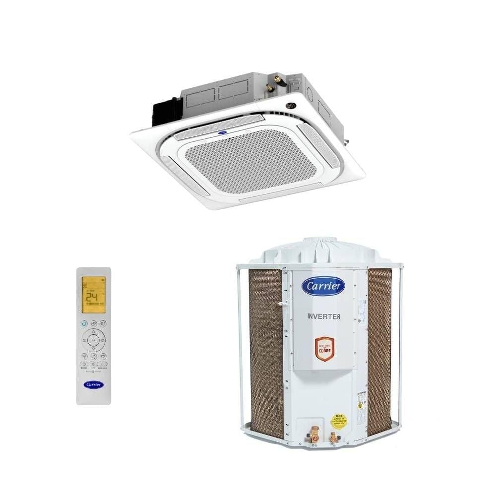 Ar Condicionado Split Cassete Inverter Carrier Xpower Connect K7 4-Vias 58000 BTUs Quente/Frio 38CQVE60515MC - 220V