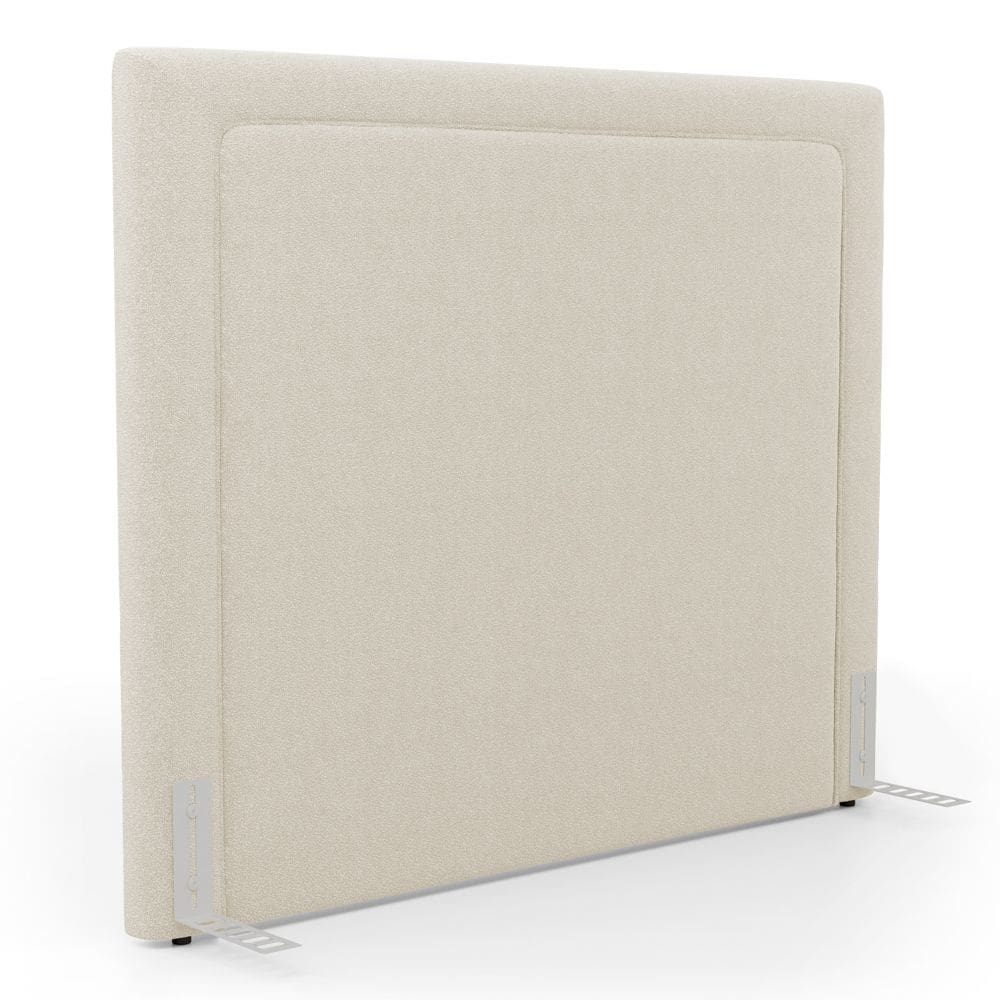 Cabeceira Cama Box Queen Size Alba 160cm com Frame Bouclé Bege - Desk Design