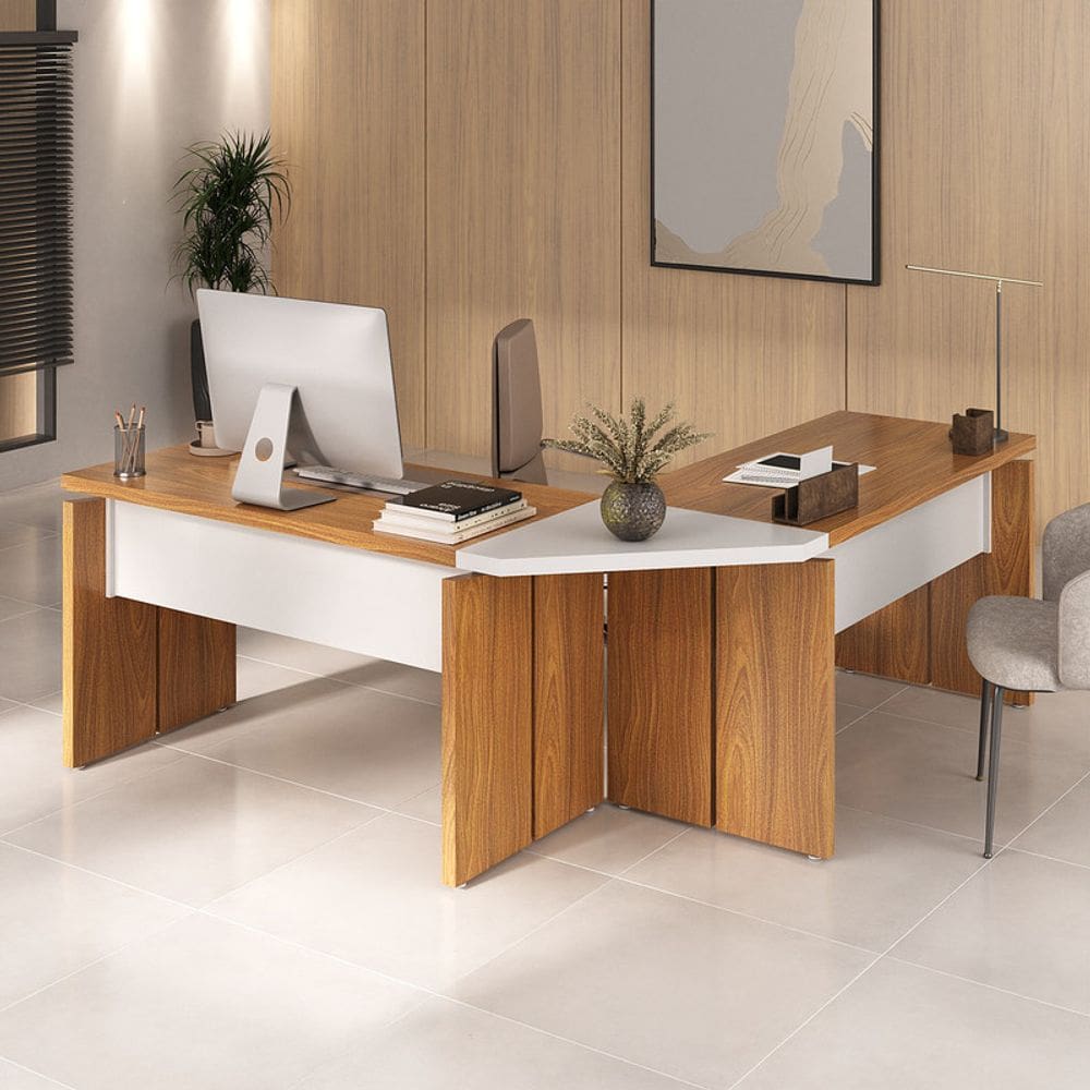 Conjunto Escritório: Mesa 6298 + Mesa 6298 + Conector 6356