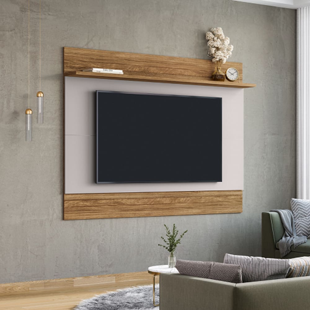 Painel Icarai Cinamomo/Off White - Bechara Móveis
