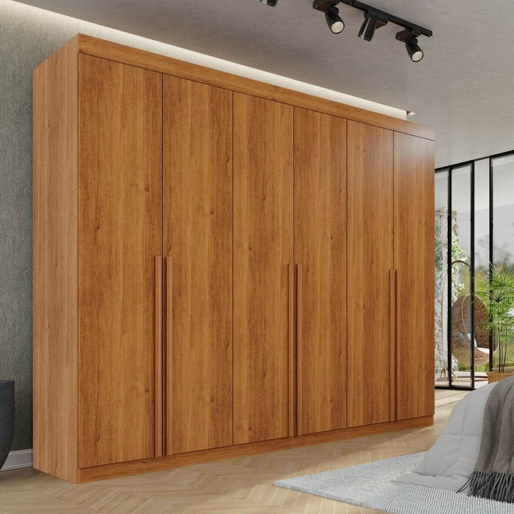 Guarda-roupa Casal 100% Mdf Florianópolis Cinamomo