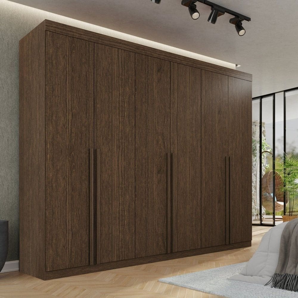 Guarda-roupa Casal 100% Mdf Florianópolis New Canion