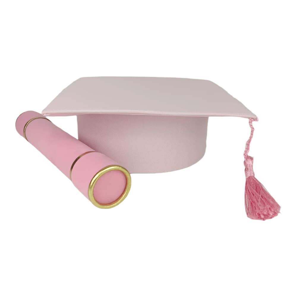 Capelo E Canudo De Formatura Rosa Adulto
