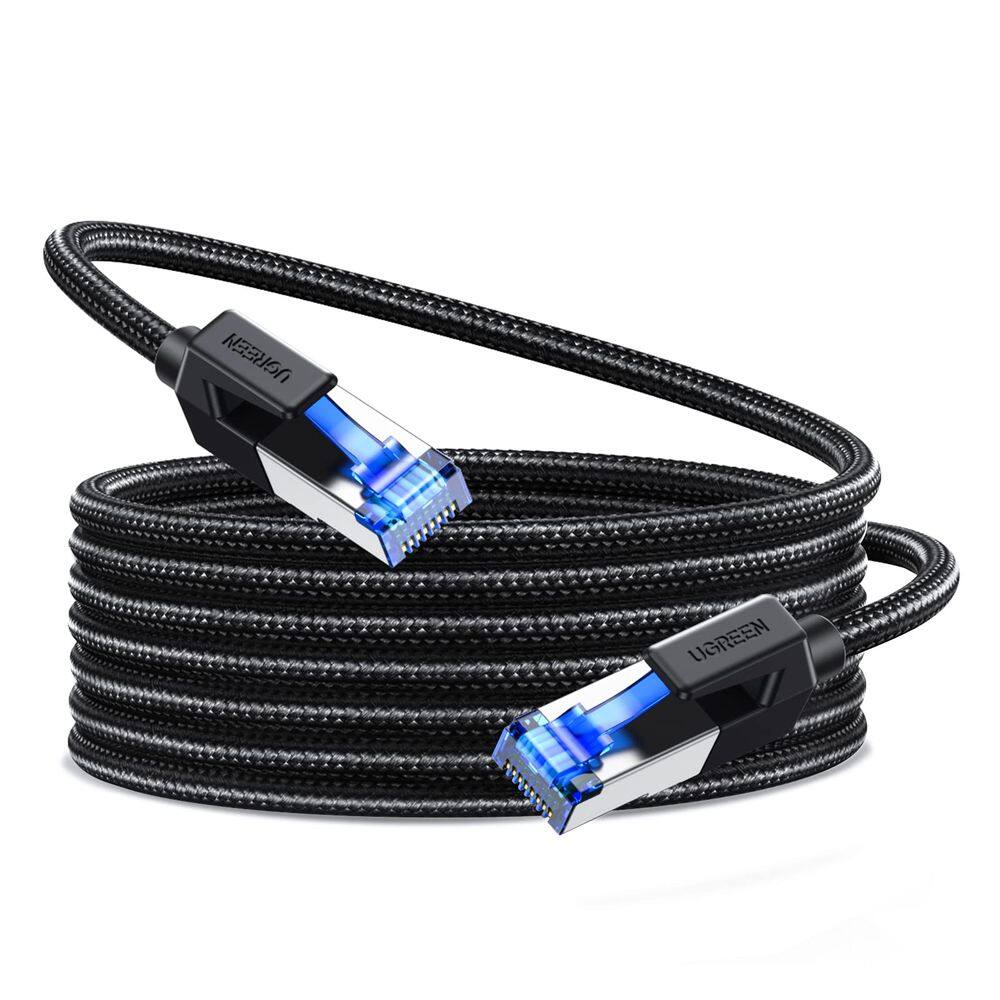 Cabo Ethernet UGREEN Cat 8 25 pés 40 Gbps 2000 Mhz RJ45 blindado