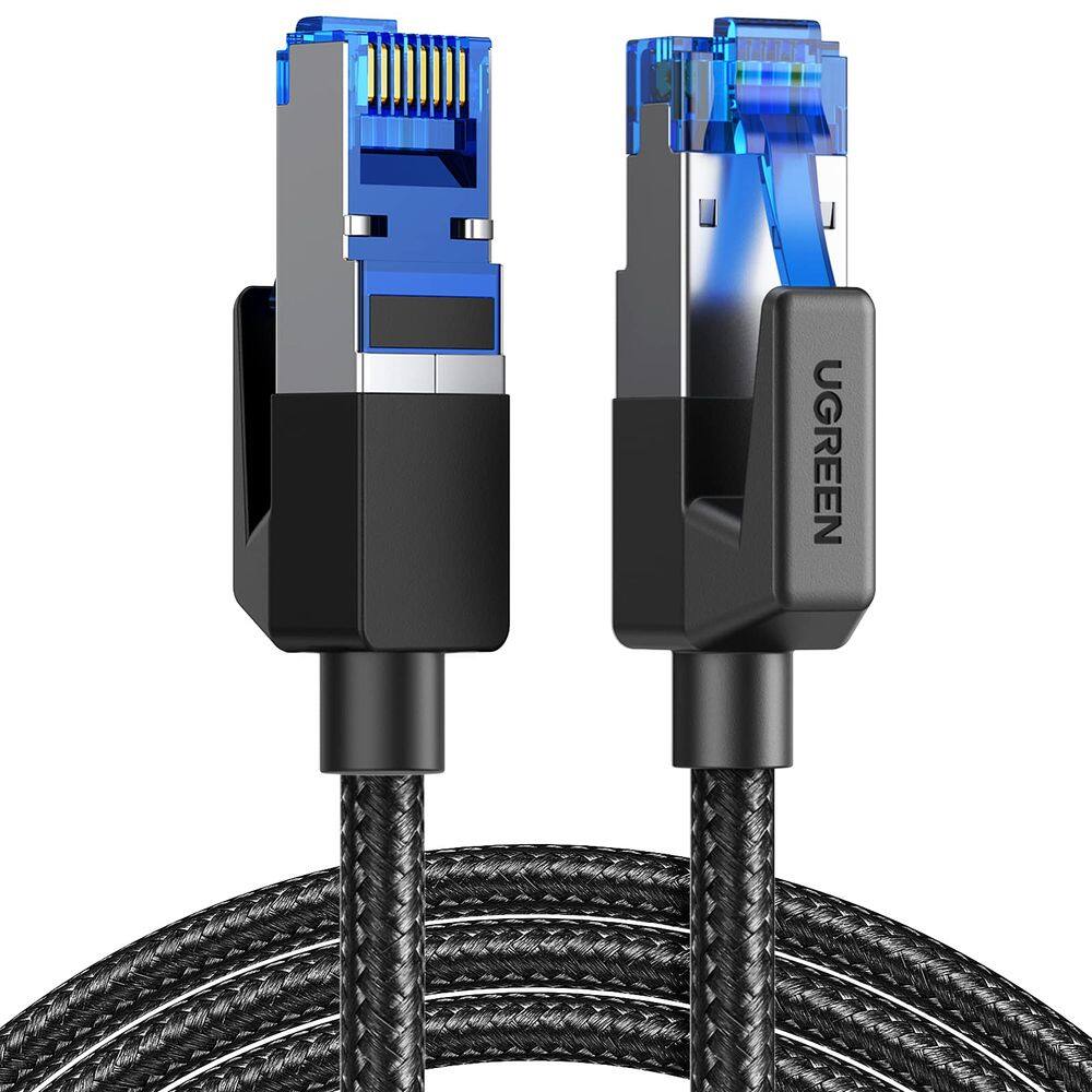 Cabo Ethernet UGREEN Cat 8 20 pés 40 Gbps 2000 Mhz RJ45 blindado